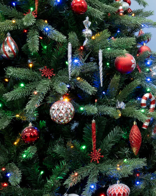 The 7ft Ultra Devonshire Fir Pre-lit with Warm White/Multicoloured Colour