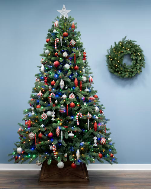 The 7ft Ultra Devonshire Fir Pre-lit with Warm White/Multicoloured Colour